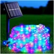 Гирлянда светодиодная 10м 100LED разноцветная на солнечной батарее для улицы - изображение 1