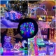 Гирлянда светодиодная 10м 100LED разноцветная на солнечной батарее для улицы - изображение 5