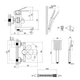 Смеситель для ванны Lidz Luna, однорычажный, с поворотным изливом и душевым гарнитуром, нержавеющая сталь, никель (SD00055314) - изображение 2
