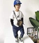 Двусторонняя сумка через плечо Bape Baby Milo в коричневом цвете. - изображение 5