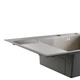 Мийка для кухні 78*49 см інтегрована Lidz Handmade Max 500 H7849L Brushed Steel, 3,0/1,0 мм збільшена чаша LDH7849LBRU49463 - зображення 6