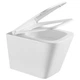 Унитаз подвесной безободковый белый DEVIT Flow square с сиденьем с микролифтом DFL0520111W - изображение 3