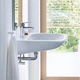 Умивальник підвісний інклюзивний DURAVIT D-Code 600x555x155мм напівкруглий білий 23126000002 - зображення 2