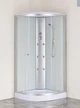 Бокс душовий з гідромасажем Mixxus STRONG SBH02-90x90x215-FB SATIN низький піддон (MI6890) - изображение 4