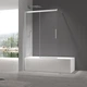 Шторки скляні на ванну розсувні Koer SR BS06-120x150-TR-01 прозоре скло Easy Clean 6мм, хром (KR5945) - изображение 3