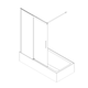Шторки скляні на ванну розсувні Koer SR BS06-120x150-TR-01 прозоре скло Easy Clean 6мм, хром (KR5945) - изображение 4