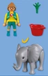Klocki Playmobil Animals and Friends Zoo: Słoniątko i opiekun 6 elementów 72092 (4008789720924) - obraz 4