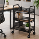 Универсальная металическая полка-этажка Easy Shelf на колесах 63×44×26см ES-76135 Black - изображение 8
