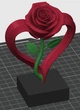 Вечная Роза В Сердце Eternal Rose Heart Perfect Gift Valentine 12 См 3Д Печать - изображение 6