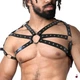 Art of Sex Ares, чорний, L-2XL, натуральна шкіра - изображение 5