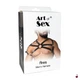Art of Sex Ares, натуральна шкіра, чорна, XS-M - изображение 8
