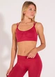 Жіночий безшовний топ з перехресними бретелями Giulia FLEX TOP ACTIVE XXS/XS Bordo-winterberry - зображення 1