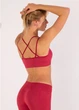 Жіночий безшовний топ з перехресними бретелями Giulia FLEX TOP ACTIVE XXS/XS Bordo-winterberry - зображення 2