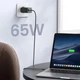 Мережевий зарядний пристрій Ugreen CD244 65W 2xUSB-C + USB-A PD3 QC GaN Fast Charger Grey (10335) - изображение 4