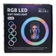 Кольцевая лампа RGB MJ26, Черный - 250993 - изображение 3