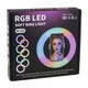 Кольцевая лампа RGB MJ20, Черный - 209780 - изображение 3