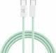 Кабель Make Type-C to Type-C PD 65W Nylon 1 м Green (MCB-CN1GR) - зображення 2