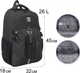 Рюкзак Safari 2 отделения 45x32x18 см 850 г Черный (26-352L-2) (8591662063523) - изображение 3