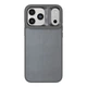 Чохол Premium Kajsa Glamorous Collection Straw Mat Pattern with MagSafe для iPhone 17 Pro Max Grey B-Ring - изображение 1