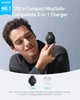 Бездротовий зарядний пристрій Anker MagGo Wireless Charging Pad 15W 3-in-1 Foldable Black (B25M8H11) - зображення 3