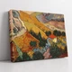 Интерьерная картина Пейзаж с домом и пахарем, Винсент ван Гог, Vincent van Gogh, интерьерный декор, 30×40 см (id6663) - изображение 2