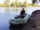 Надувний човен ПВХ Ладья Л-250ЕВБТ; 2-місний, з слань книжкою, навісним транцем, зсувним сидінням, привальним брусом, колір зелений. - изображение 4