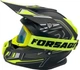 Шлем, закрытый крос/ендуро (М) АТV Forsage Rider 028 черно-желтый матовый с козырьком + очки - изображение 2