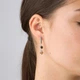 Серьги серебряные с подвесками Лириды mix Shampan 925 Zirkon - изображение 3