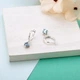 Серьги серебряные с подвесками Мерцание Голубой Топаз 925 Zirkon - изображение 2