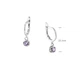 Серьги серебряные с подвесками Цефеида Lavender 925 Zirkon - изображение 5