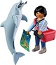 Zestaw zabawek Playmobil Animals and Friends Zoo: Delfin i odwiedzający 8 elementów 72091 (4008789720917) - obraz 2