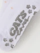 Детские носки для девочек Katamino Cats с антискользящей подошвой Белые 26-28 / 3-4 года - изображение 3