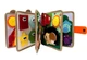 Развивающая книга из фетра Montessori "Жираф" – бизибук для детей, мягкая сенсорная книжка, 8 интерактивных страниц - изображение 3