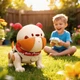 Інтерактивний Робопес Спайк WToys озвучено українською, запис голосу, ходить у всіх напрямках, танцює, сенсорний, мелодії, пульт Beige-orange (68068/03) - зображення 4
