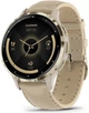 Смарт-годинник Смарт-часы Garmin Venu 3S Soft Gold S. Steel Bezel w. French Gray Case and Leather Band (010-02785-55) Refurbished - изображение 2