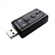 Внешняя звуковая карта USB 2.0 3D Sound Card 7 в 1 Original Black для ноутбука с аудиоадаптером - изображение 2