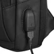 Рюкзак на одно плечо Mark Ryden MR7618 с ортопедической спинкой и USB-портом (Черный) - изображение 7