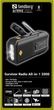 Радиоприемник FM/AM Sandberg Survivor Radio All-in-1 2000, solar charger, powerbank, Flashlight (SAND_421-04) - изображение 6