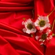Тканина трикотаж SILKY 160 г/м2 ширина 175 см преміальна блискуча тканина для легінсів і топів червона м.п. - зображення 4