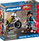 Zestaw zabawek Playmobil City Action Pościg motocyklowy 17 elementów 72079 (4008789720795) - obraz 1