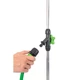 Душ-зрошувач Geolia на телескопічній штанзі 7 режимів поливу садовий зрошувач для газону грядок клумб телескопічна стійка регулювання струменя алюмінієвий поливальний душ підключення до водопроводу висота 240 см - изображение 5