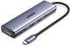 USB-хаб Ugreen CM511 5-in-1 USB-C to DisplayPort+3xUSB-A 3.0+USB-C 3.0 + USB-C PD 3.0 100W Power Port Gray (UGR-75642) - изображение 1