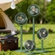 Вентилятор настольный/напольный Solar Floor Fan S39 4 в 1 с аккумулятором 4000 мАч, лампа, 5 скоростей, солнечная панель Green - изображение 1