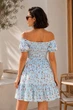 Платье женское голубого цвета с принтом Fashion размер 44 (216275) - изображение 3