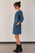 Платье женское полубатальное джинсовое синего цвета Fashion размер 46-48 (216246) - изображение 2