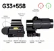 Коллиматорный прицел 558+G33 магнифер - изображение 3
