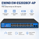 Коммутатор Ewind EW-ES2028CF-AP неуправляемый настольный 28 портов IEEE 802.3af/at PoE - изображение 1