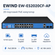 Коммутатор Ewind EW-ES2020CF-AP неуправляемый настольный 20 портов IEEE 802.3af/at PoE - изображение 1
