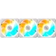 Комплект корпусних вентиляторів Gigabyte EZ Chain Fan 120 Ice PWM 3 шт. 120 мм 2200 об/хв White (GP-GBT EZFAN1203 ICE) - зображення 3