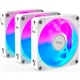 Комплект вентиляторів для корпусу Gigabyte Aorus EZ Chain Fan 120 Ice PWM 3 шт 120 мм 2000 об/хв White (GP-ECFAN1203 ICE) - зображення 4